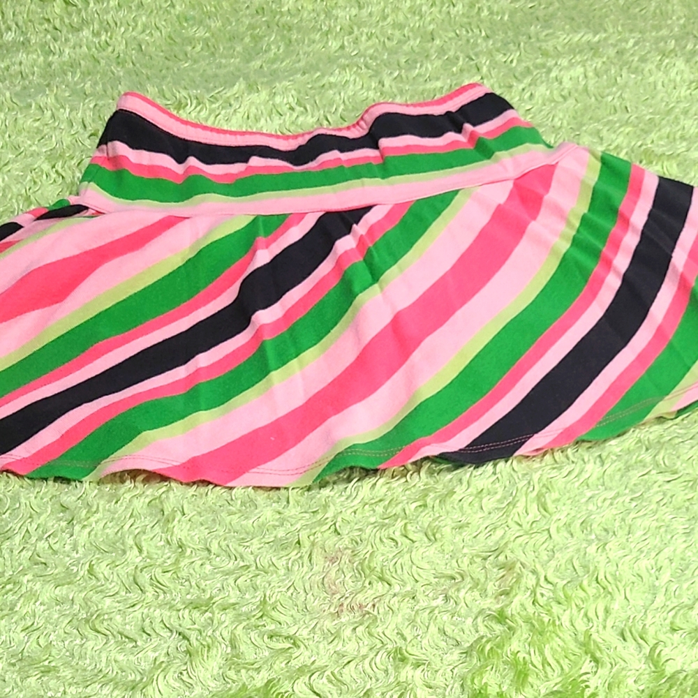 Gymboree Girls Stripped Multi-Colored Skirt and Shorts Size 8